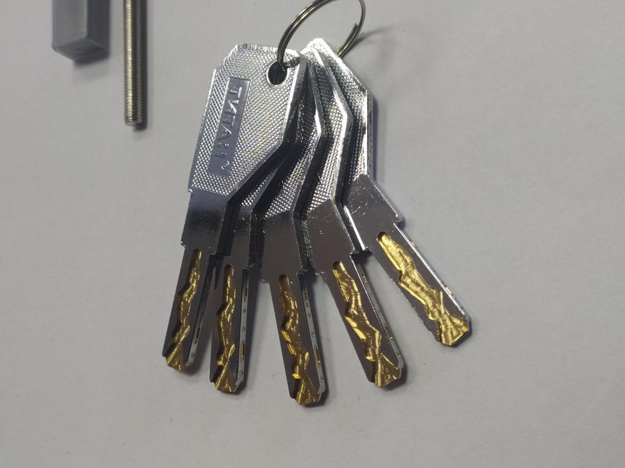 Цилиндровый механизм для замка Титан 3D серия M 90 SN - фото 2 Цилиндровый механизм для замка Титан 3D серия M 90 SN - фото 2