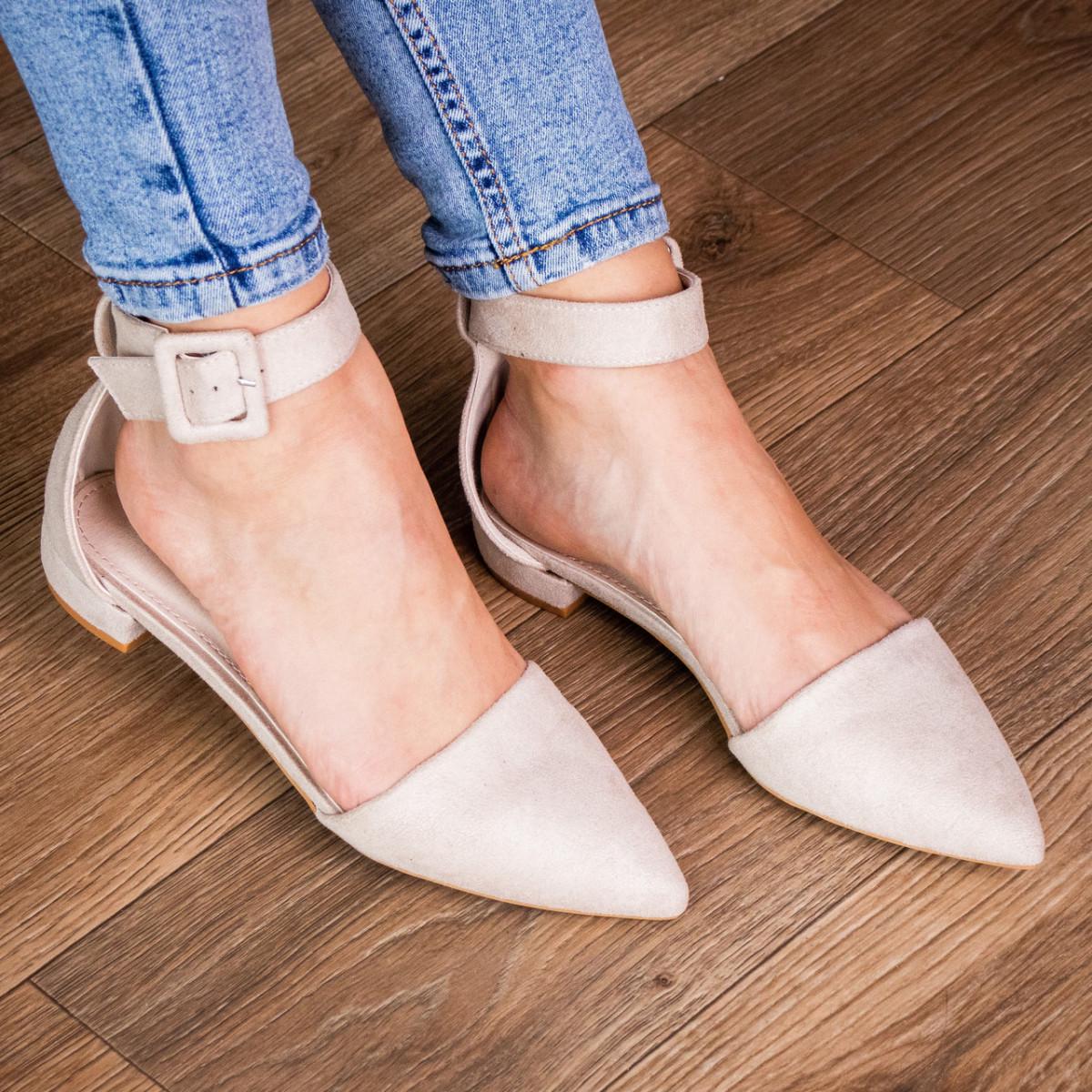 Туфли женские Fashion р. 37 24 см Бежевый (2438)