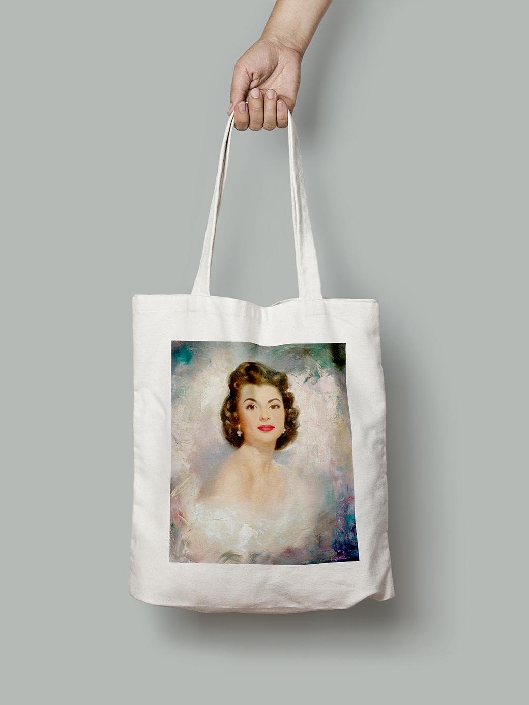 Эко-сумка Портрет брюнетки. Эдвард Рунчи шопер (pin_up010235_Bag) Эко-сумка Портрет брюнетки. Эдвард Рунчи шопер (pin_up010235_Bag)