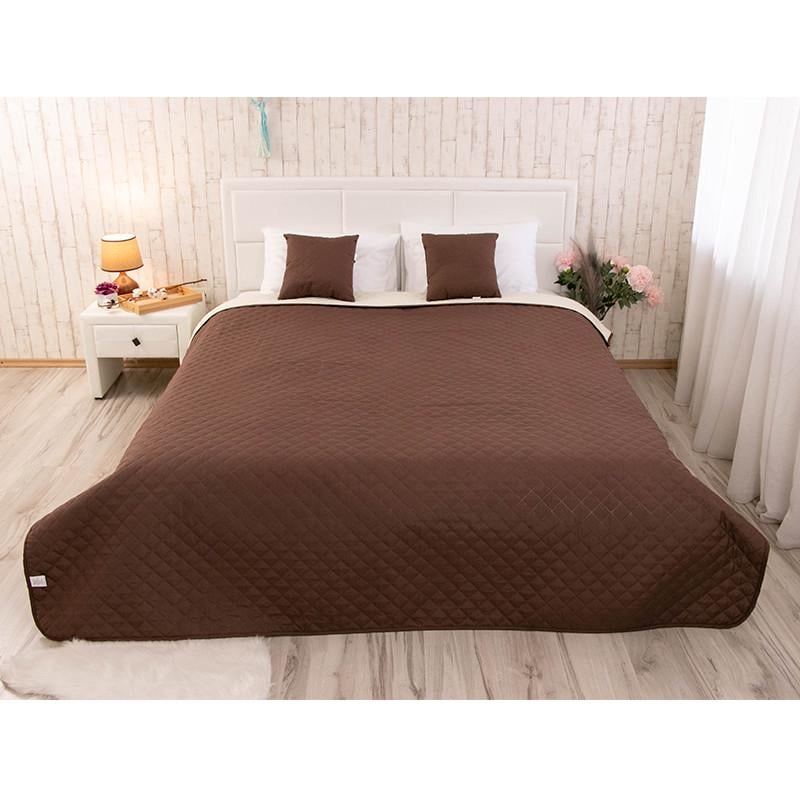 Покривало двостороннє Руно 212x240 см Блакитний (28092647) - фото 1 Покривало двостороннє Руно 212x240 см Блакитний (28092647) - фото 1