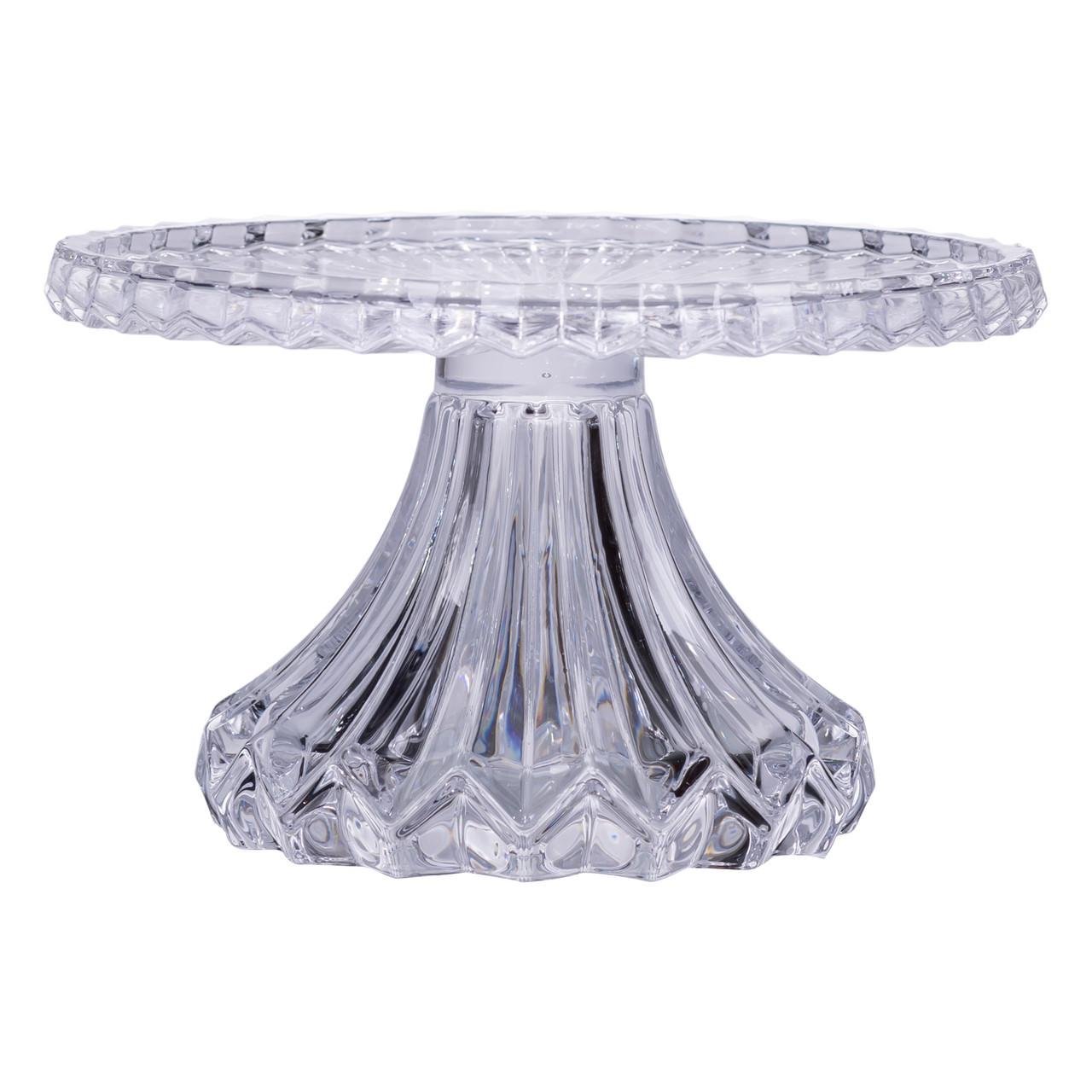 Тортівниця на ніжці скляна підставка для торта капкейків тістечок Ø26 см (HP-19-138S)