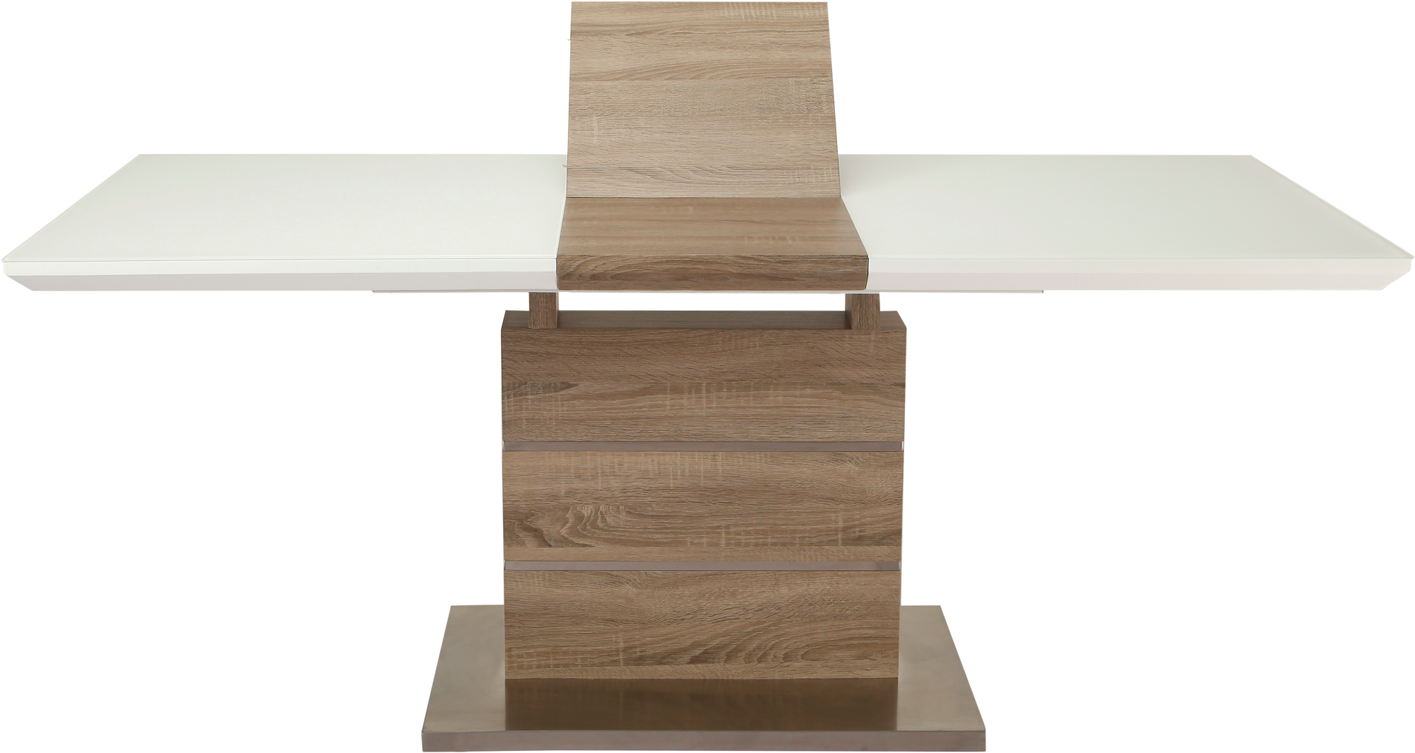 Стіл обідній розкладний GT K-6101 140-180x80x76 см White/Cappucino - фото 5