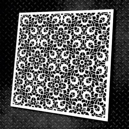 Трафарет багаторазовий DFA Квадратний візерунок 22 для штукатурки та фарби (K00022)