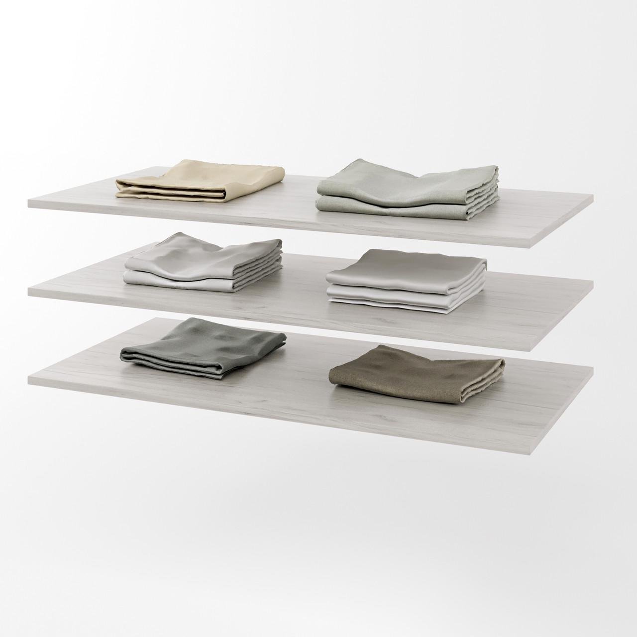 Полки для шкафа-1000 Эверест Либерти 3 шт. Дуб крафт белый (DTM-2230)