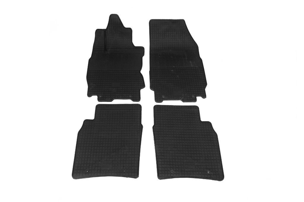 Резиновые коврики Polytep для Nissan Note 2004-2012 гг. резина Черный