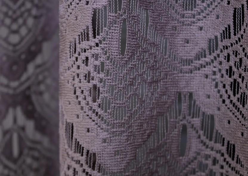 Гардина з аркою сітка макраме 280х170 см Баклажановий/Білий (000к 51-192) - фото 2 Гардина з аркою сітка макраме 280х170 см Баклажановий/Білий (000к 51-192) - фото 2