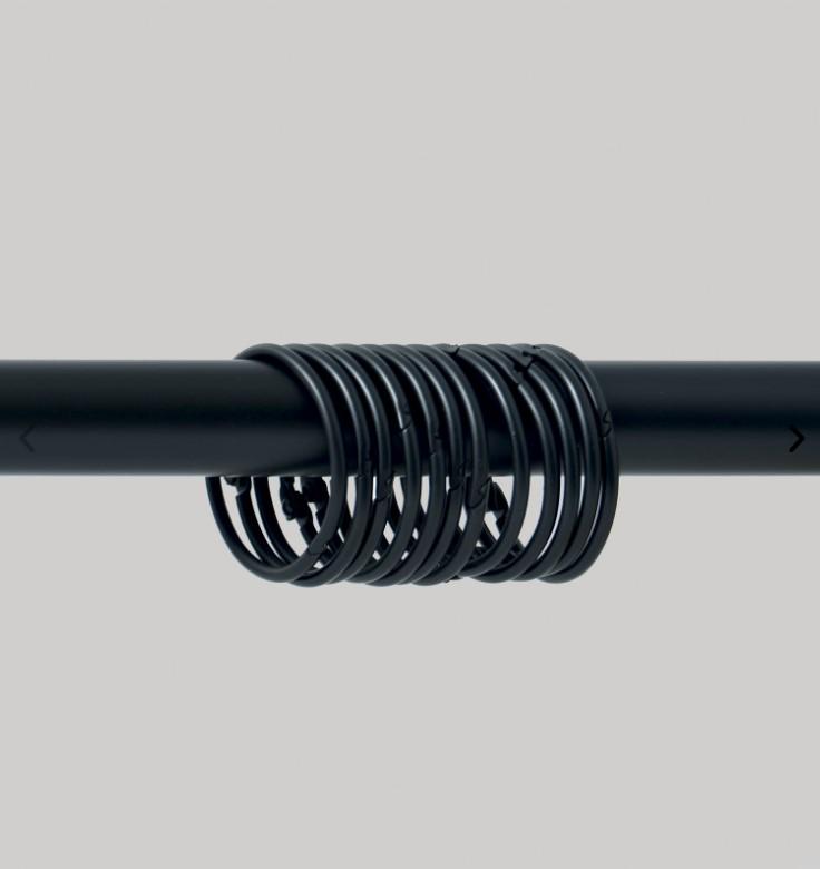 Кольца для шторки Spirella RINGO SMALL 12 шт. Черный (10.20595) - фото 2