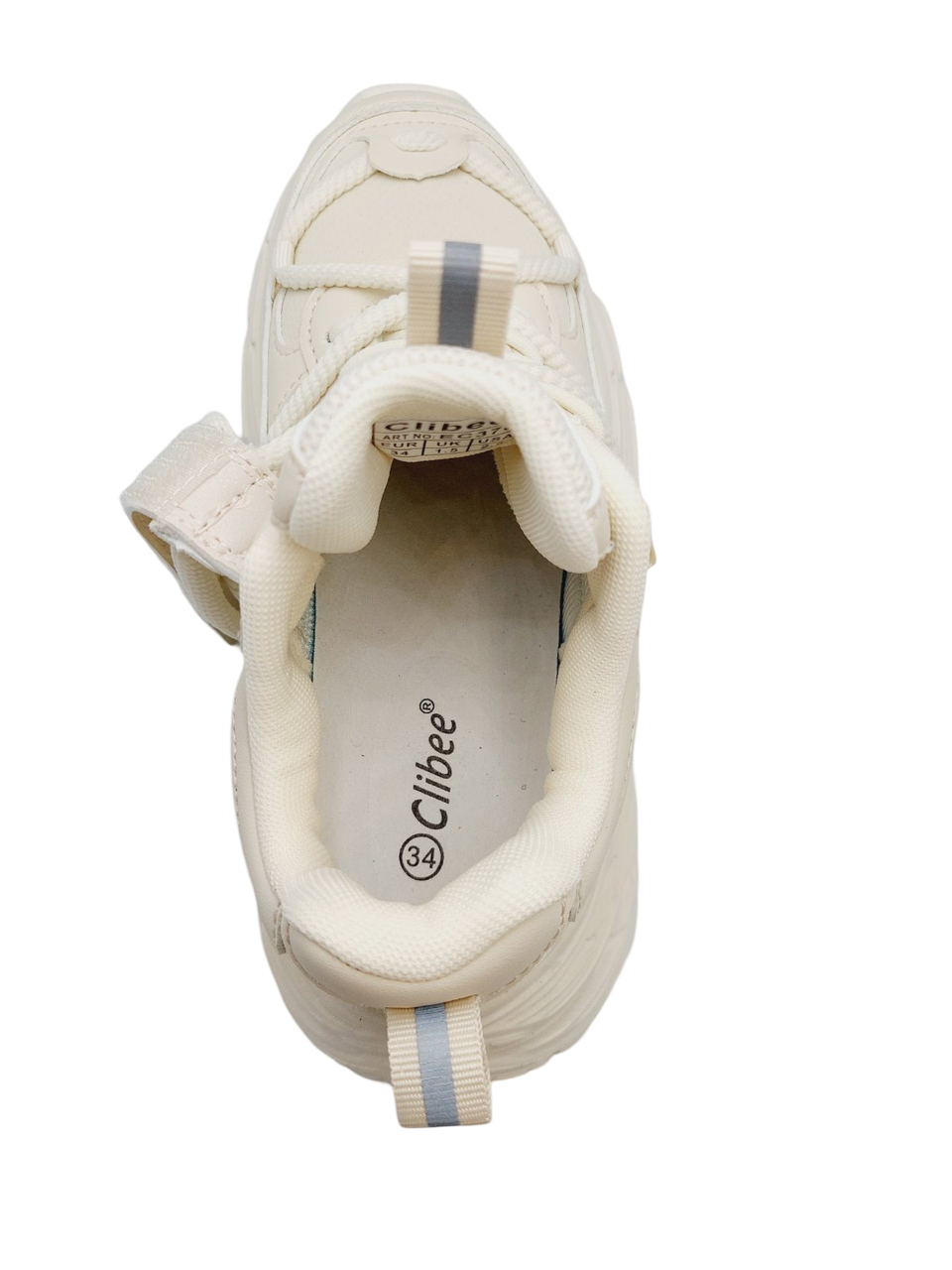 Кросівки для дівчаток Clibee EC378245/35 р. 35 Молочний - фото 4