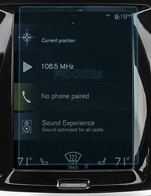 Стекло защитное Pixsel гибридный глянец на монитор Volvo S 60 8,9“ 2019