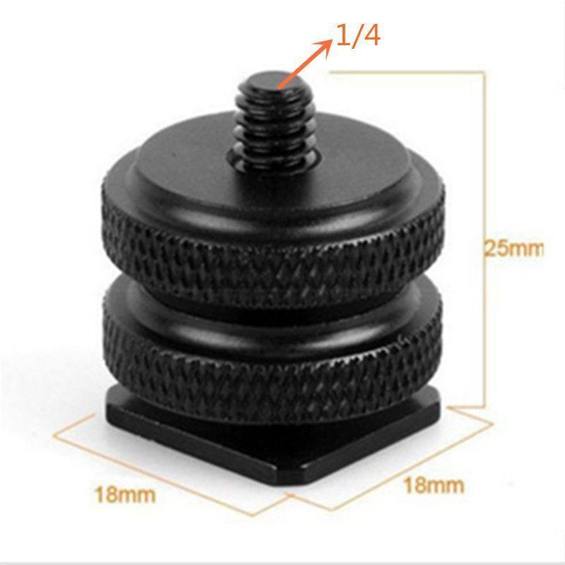 Адаптер кріпильний гвинт 1/4 з 2-ма затискними кільцями під гарячий черевик для установки обладнання (1134192099) - фото 2