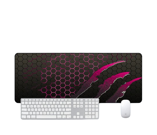 Коврик для мышки VOLTRONIC Honeycomb 300x800 мм 2 мм Black/Pink (S2382)