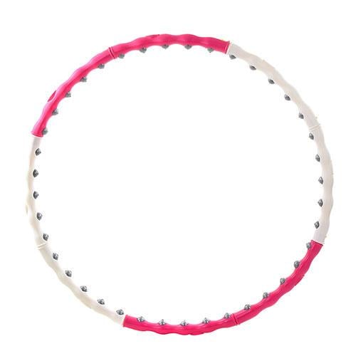 Обруч тренажер для фитнеса с магнитными шариками Хулахуп 96 см 8 секций