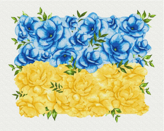 Картина по номерам Brushme Цветущий флаг Svetlana Drab 40х50 см (BS53147)