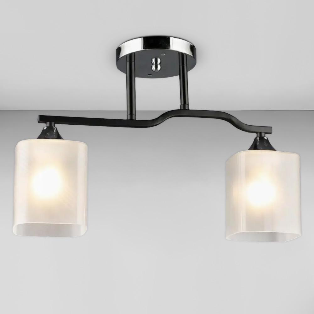 Люстра потолочная Light House SRS-20237/2 BK/CH Черный/Хром