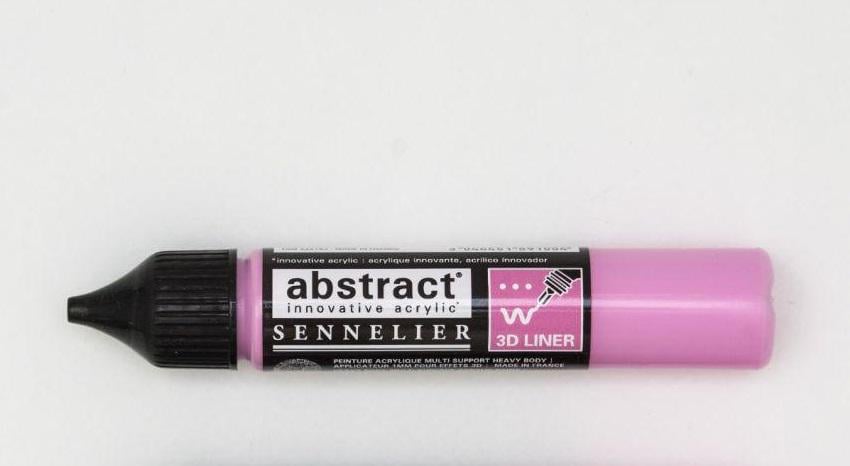Лінер акриловий Sennelier Abstract 3D 27 мл Хінакрідон/Рожевий