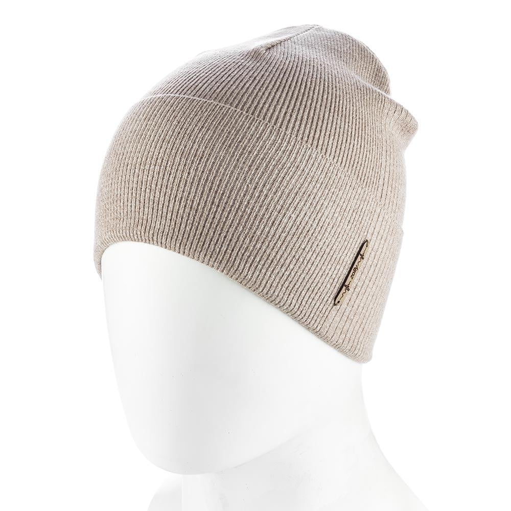 Шапка женская одинарная ZOLLY ZH251 из вискозы с отворотом One Size Темно-бежевый (288926)