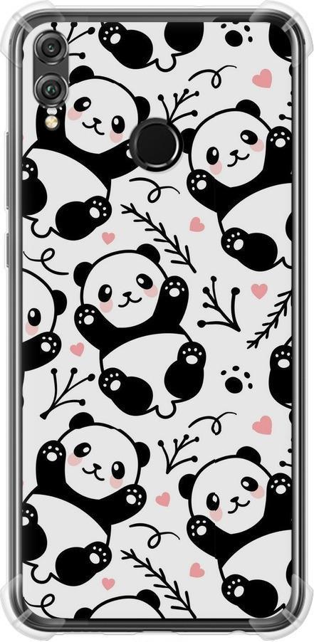 Чехол на Huawei Honor 8X Панды (4318sp-1596-42517)