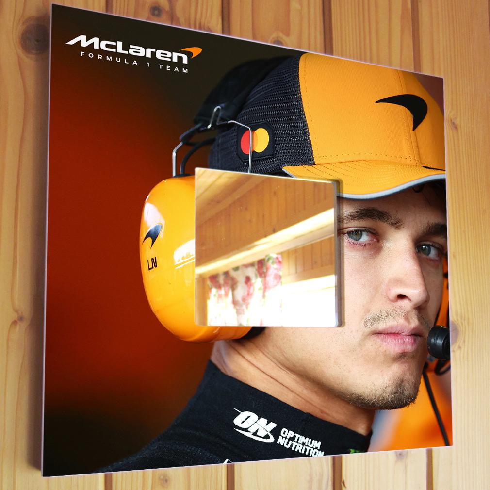 Зеркало декоративное Ландо Норрис Formula F1 260х260 мм (M04676)