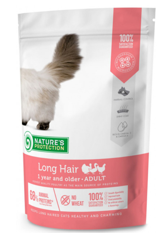 Корм сухой Nature's Protection Long hair 0,4 кг