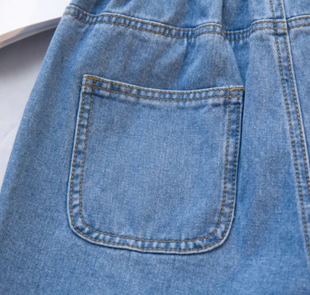 Шорты женские джинсовые высокая талия L Голубой (ШС100А2) - фото 3 Шорты женские джинсовые высокая талия L Голубой (ШС100А2) - фото 3