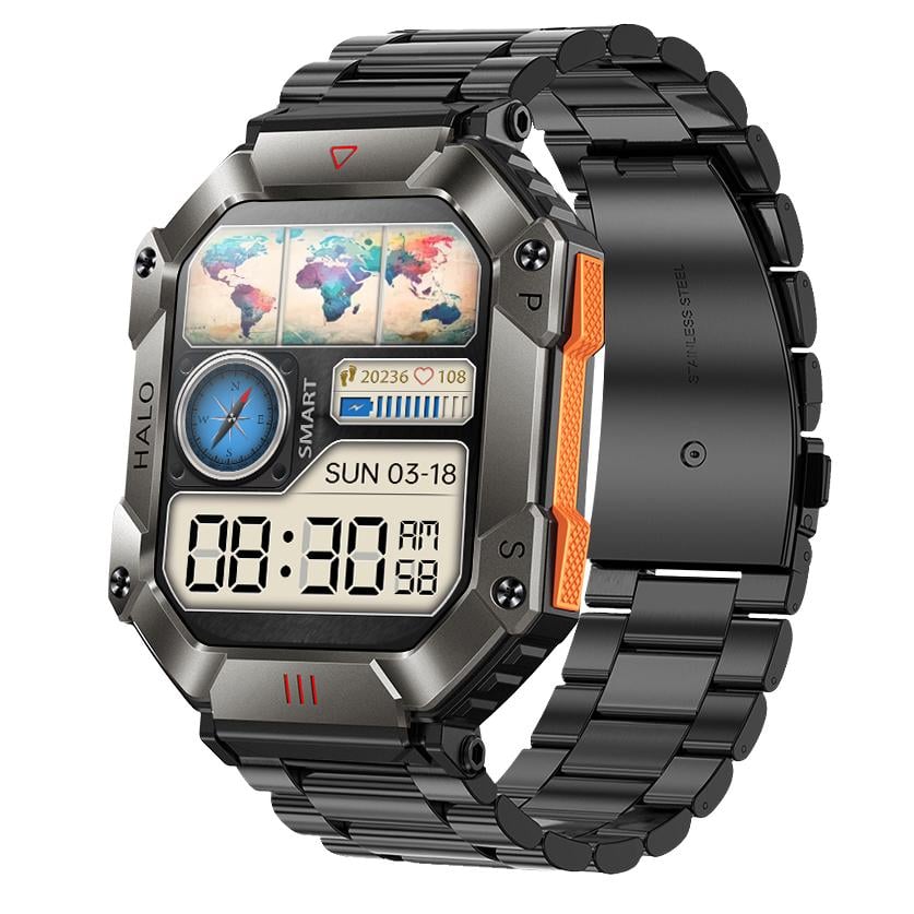 Смарт-часы Smart Racer K+ Steel с компасом (1714)