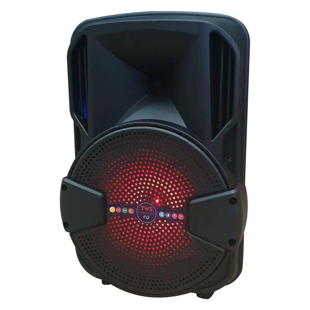Колонка портативная беспроводная 10 W 85 дБ 60Hz-15KHzALP-801 Bluetooth с микрофоном и светомузыкой 370х245х220 мм Колонка портативная беспроводная 10 W 85 дБ 60Hz-15KHzALP-801 Bluetooth с микрофоном и светомузыкой 370х245х220 мм