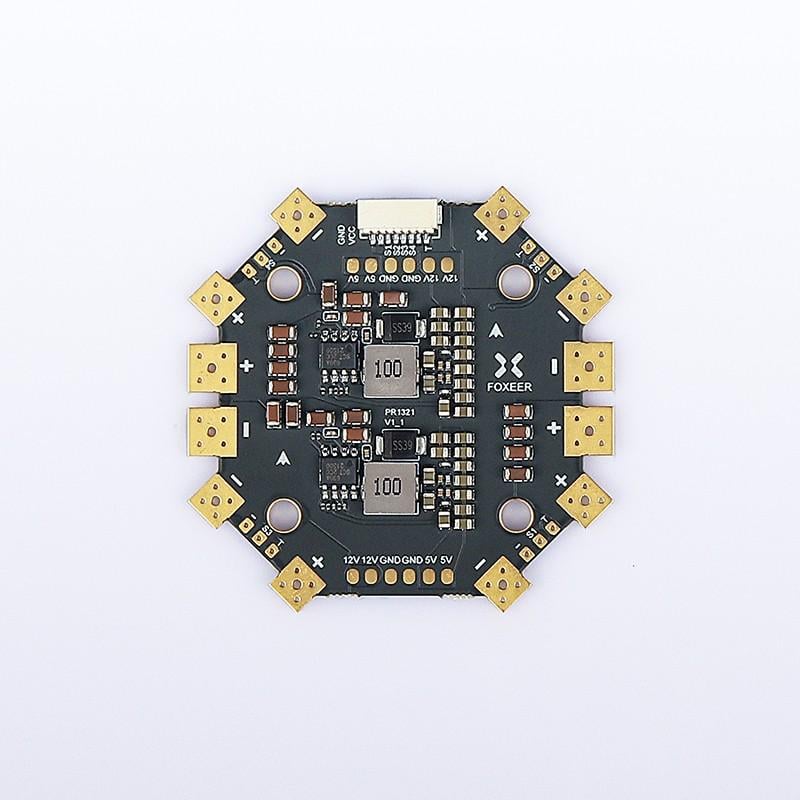Контроллер разведения питания Foxeer PDB400 8S 400A PDB Dual Battery Pad 12 Hubs (00-00025187)