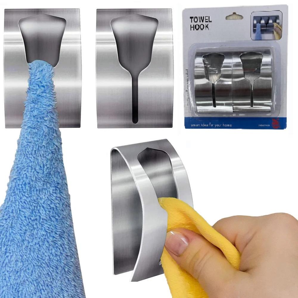 Тримачі самоклеючі для рушників SS 2 шт. 8х5 см (R94668) - фото 2 Тримачі самоклеючі для рушників SS 2 шт. 8х5 см (R94668) - фото 2