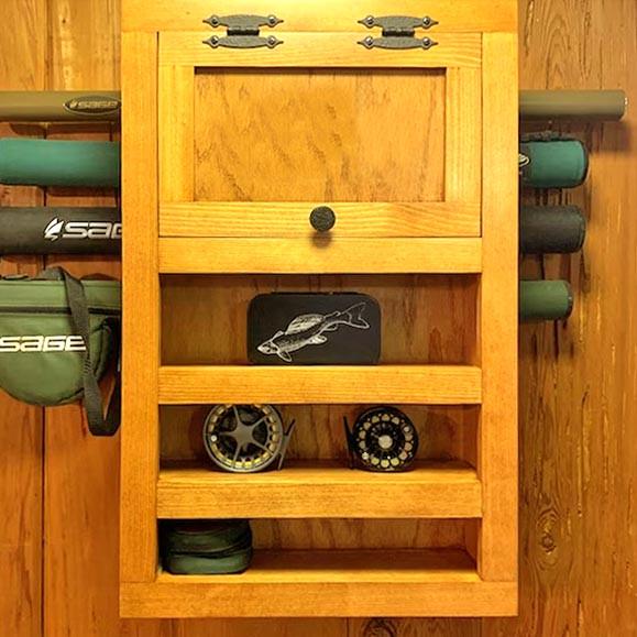 Органайзер для рибальських снастей із дерева Сантарі Каррі (ОДБ-002003)