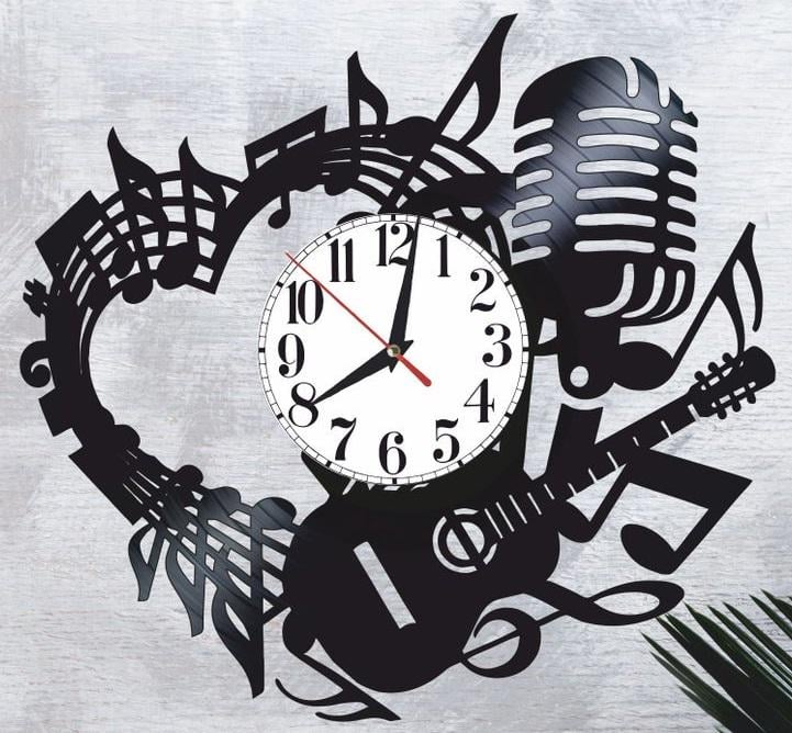 Часы настенные Музыка 2170 из виниловой пластинки