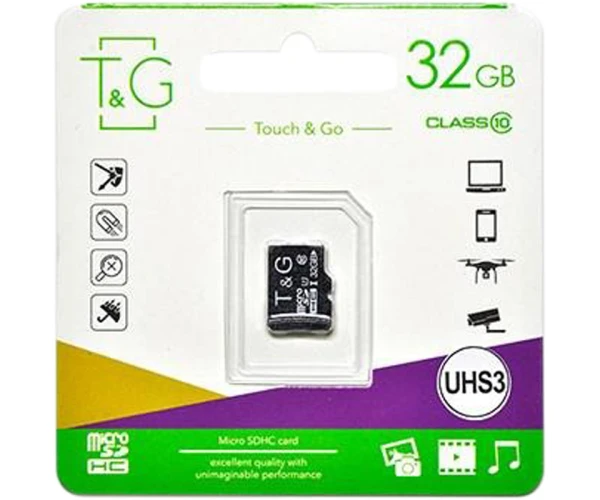 Карта пам'яті T&G microSDHC UHS-3 Class 10 32Gb