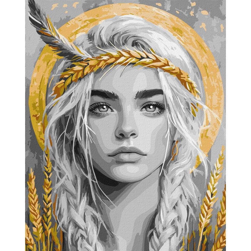 Картина по номерам Ideyka Колоски в волосах 40x50 см (KHO8558)