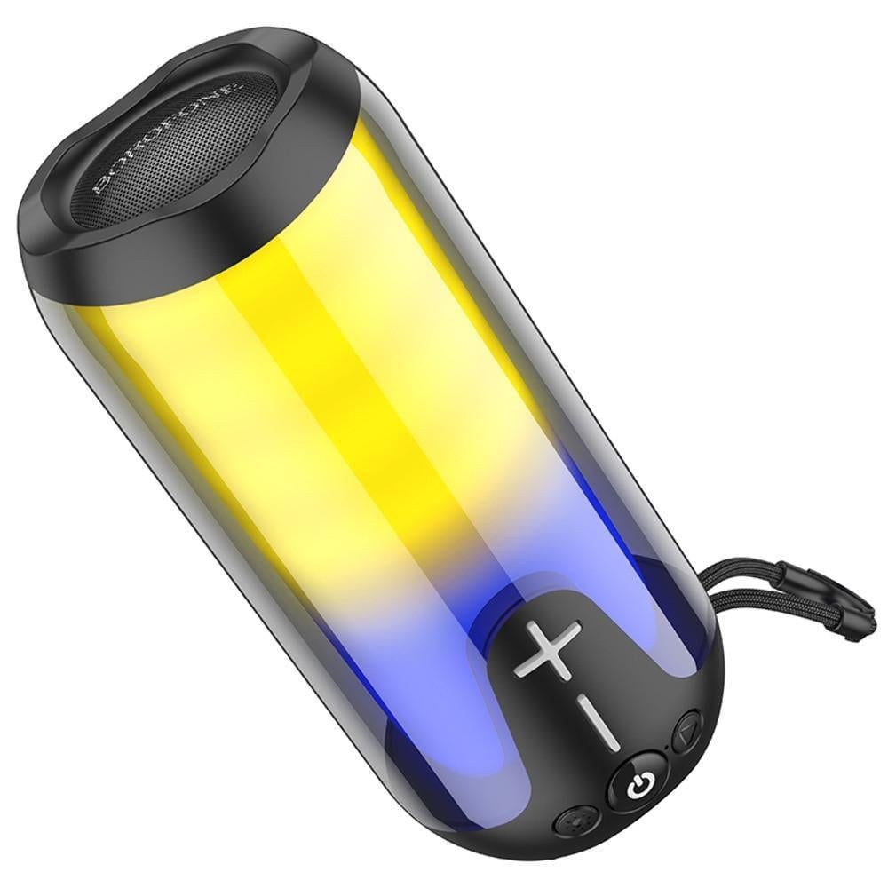 Портативна колонка Borofone BR33 TWS з LED підсвічуванням Чорний (2867029248)