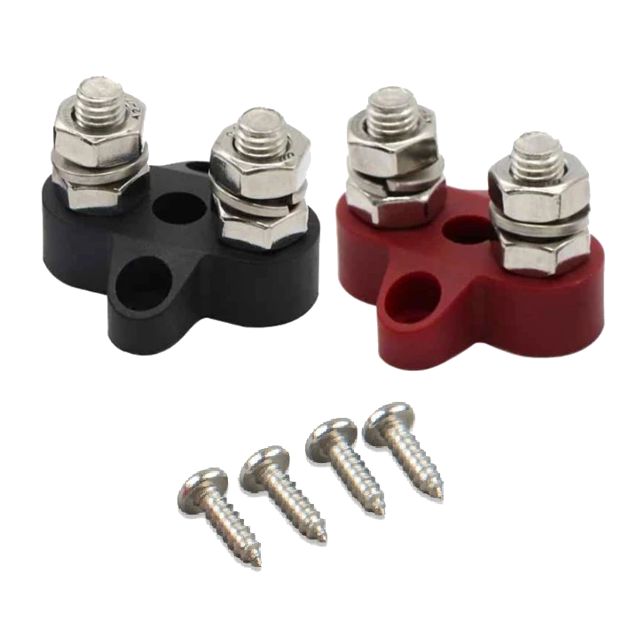 Набір клем подвійний M8 Victron Energy Dual Terminal Stud M8-linked set 1 red/1 Black