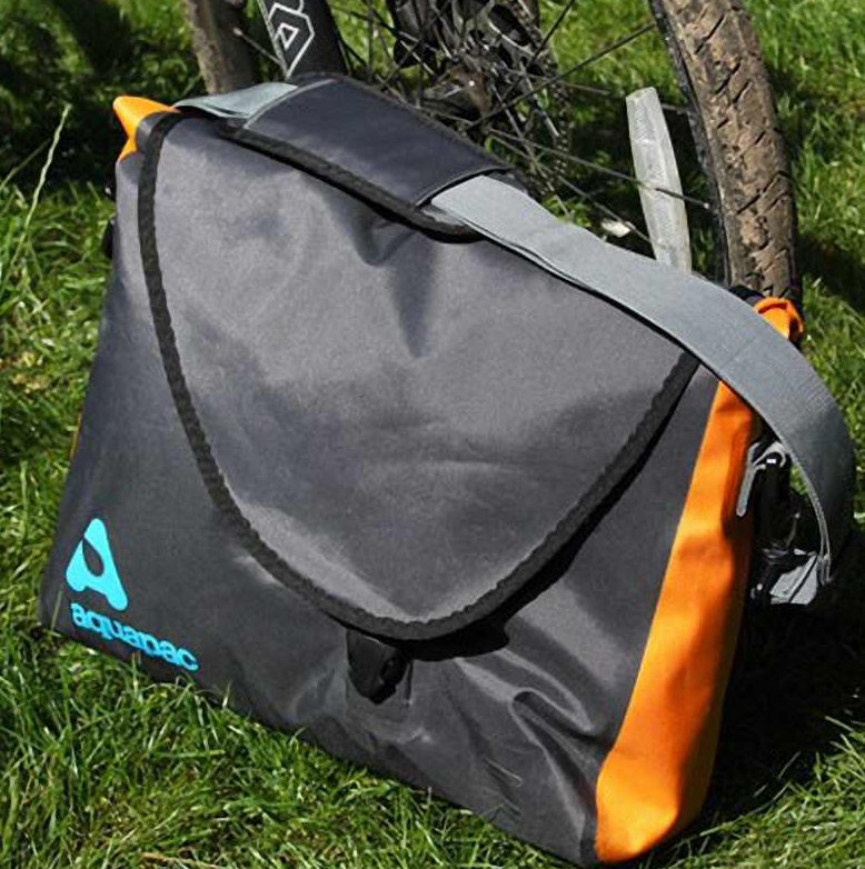 Сумка водонепроницаемая для документов и ноутбука AQUAPAC 026 Stormproof Messenger Bag Серо-оранжевый - фото 7