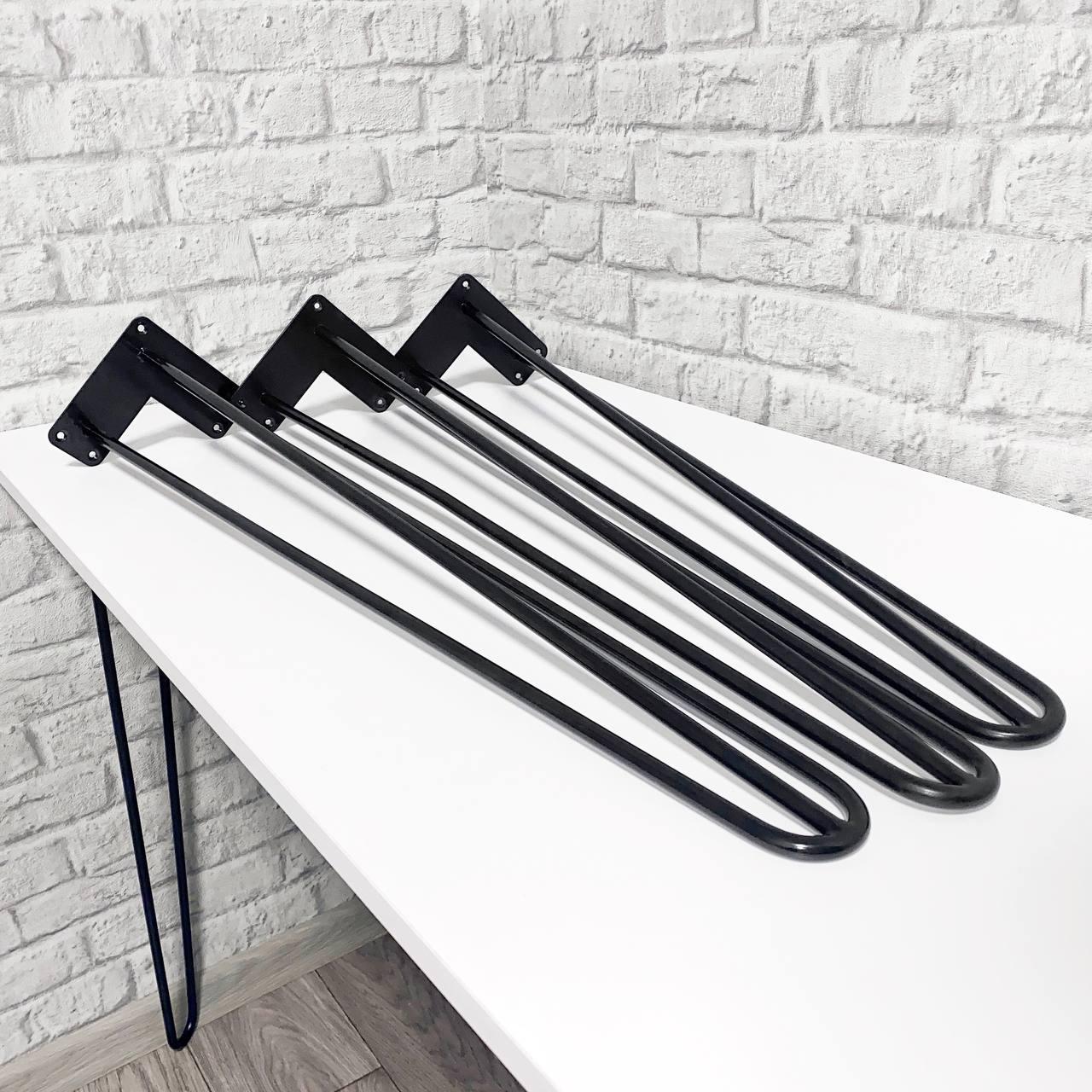 Ніжка шпилька потрійна Krei Hairpin Legs Н 710 мм Д-10 Чорний (НШ1003.71) - фото 4 Ніжка шпилька потрійна Krei Hairpin Legs Н 710 мм Д-10 Чорний (НШ1003.71) - фото 4