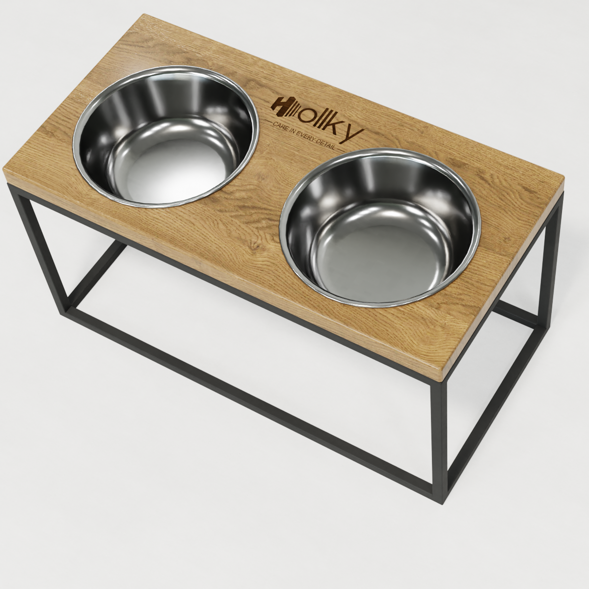 Миски на подставке для средних и больших собак Hollky Base L 2х0,95 л (BL-422120-GRNT) - фото 7 Миски на подставке для средних и больших собак Hollky Base L 2х0,95 л (BL-422120-GRNT) - фото 7