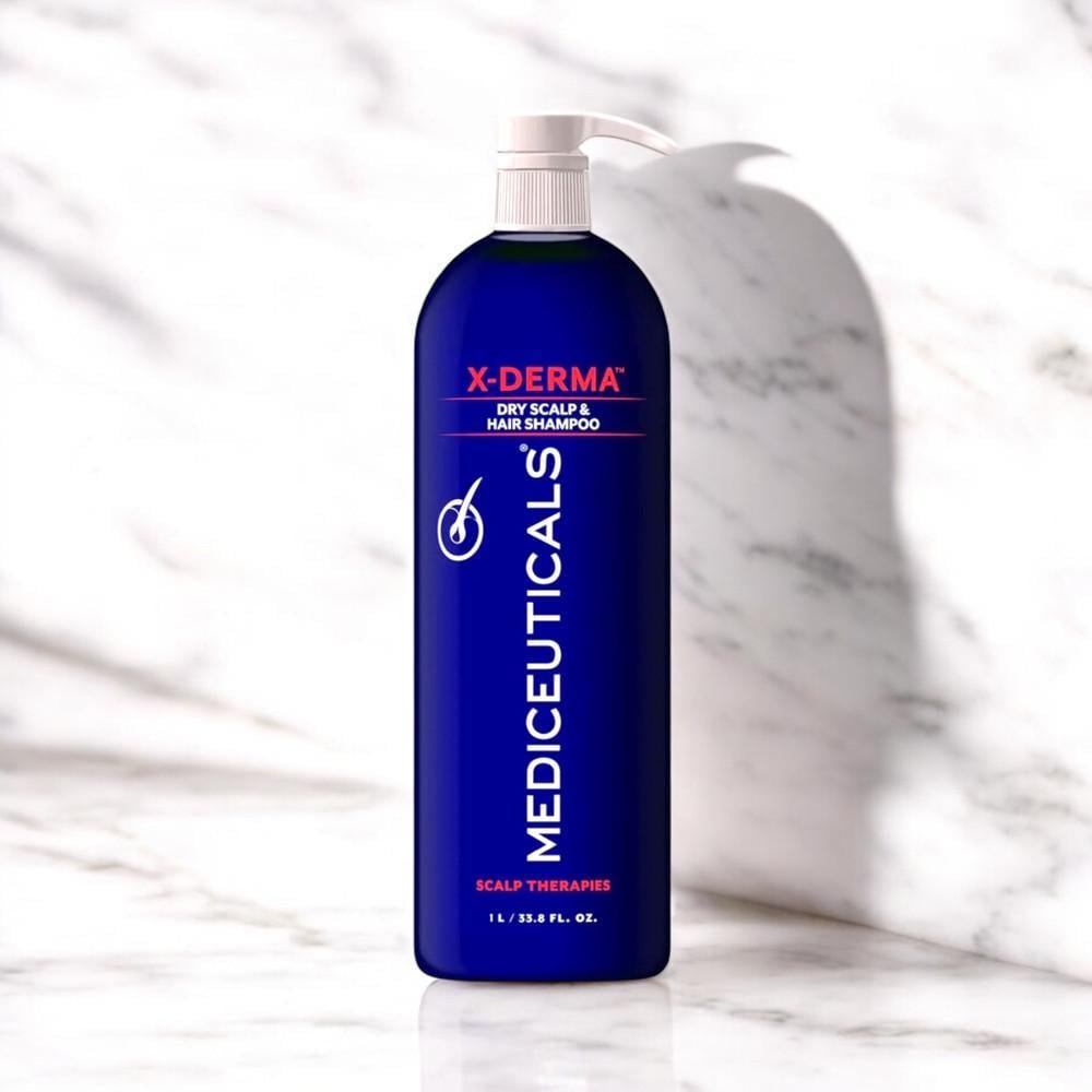 Шампунь отшелушивающий Mediceuticals X-Derma против сухости и зуда кожи головы 1000 мл (2375943361)