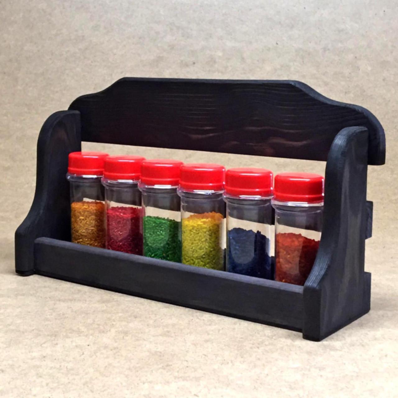 Органайзер для специй из дерева Ткемали 6 Венге (СПЦ-600712)