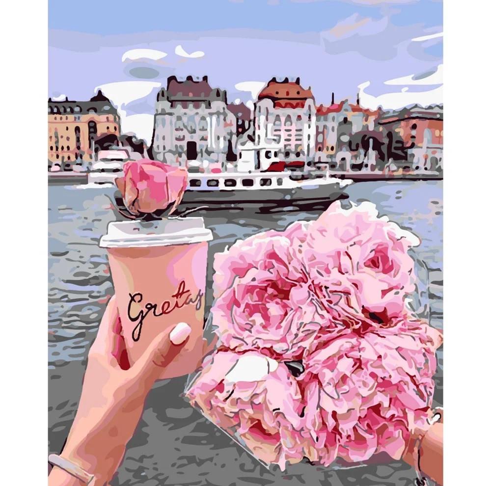 Картина по номерам Strateg Горячее начало дня 40x50 см (SY6049)