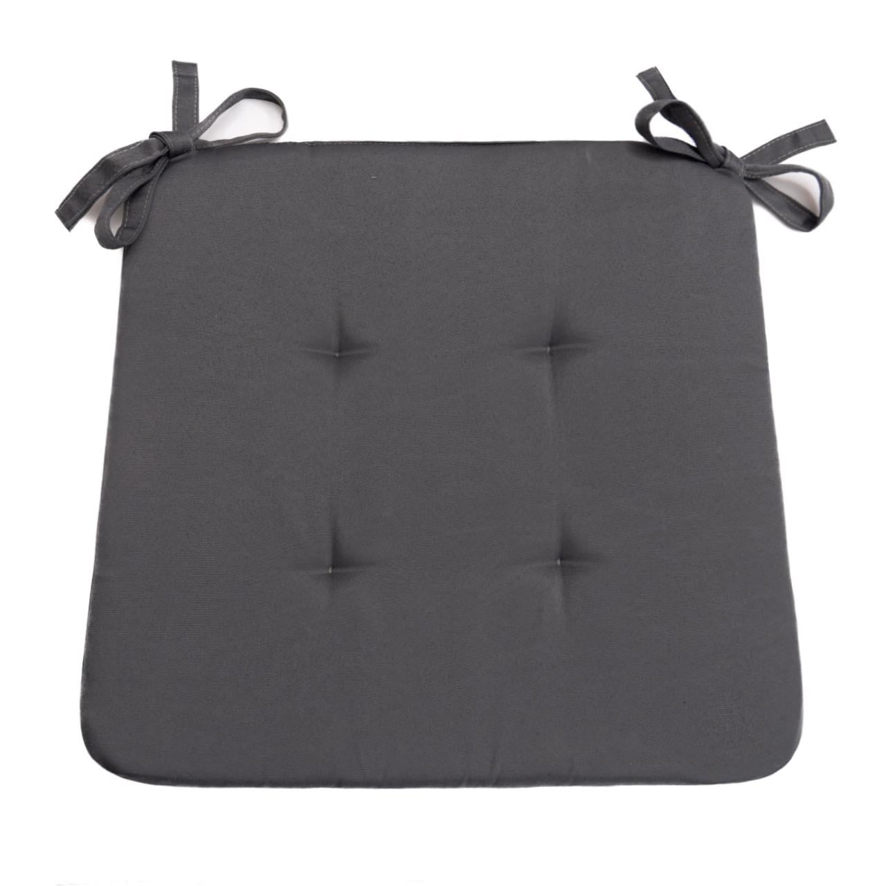 Подушка для стула 32х38х2 см Темно-серый (1800336170)