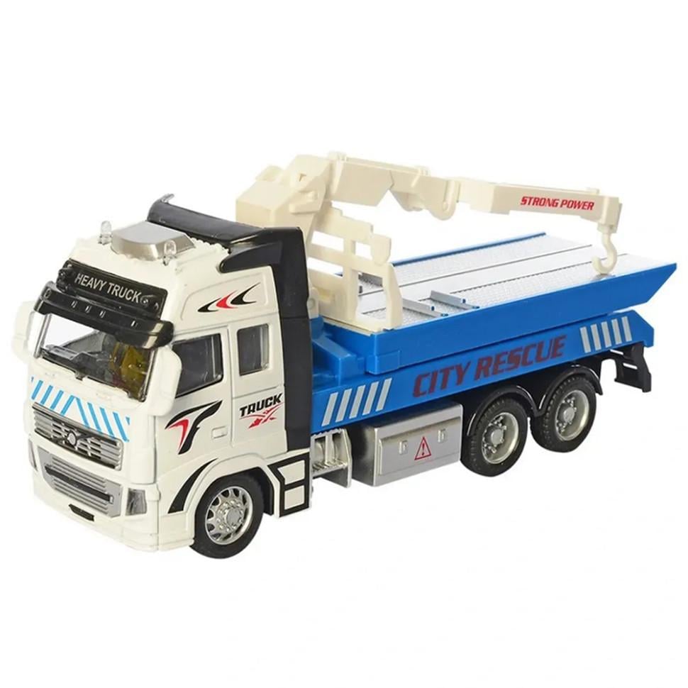 Игровая машинка АвтоПром Эвакуатор со светом и звуком Разноцветный (AP7515B)