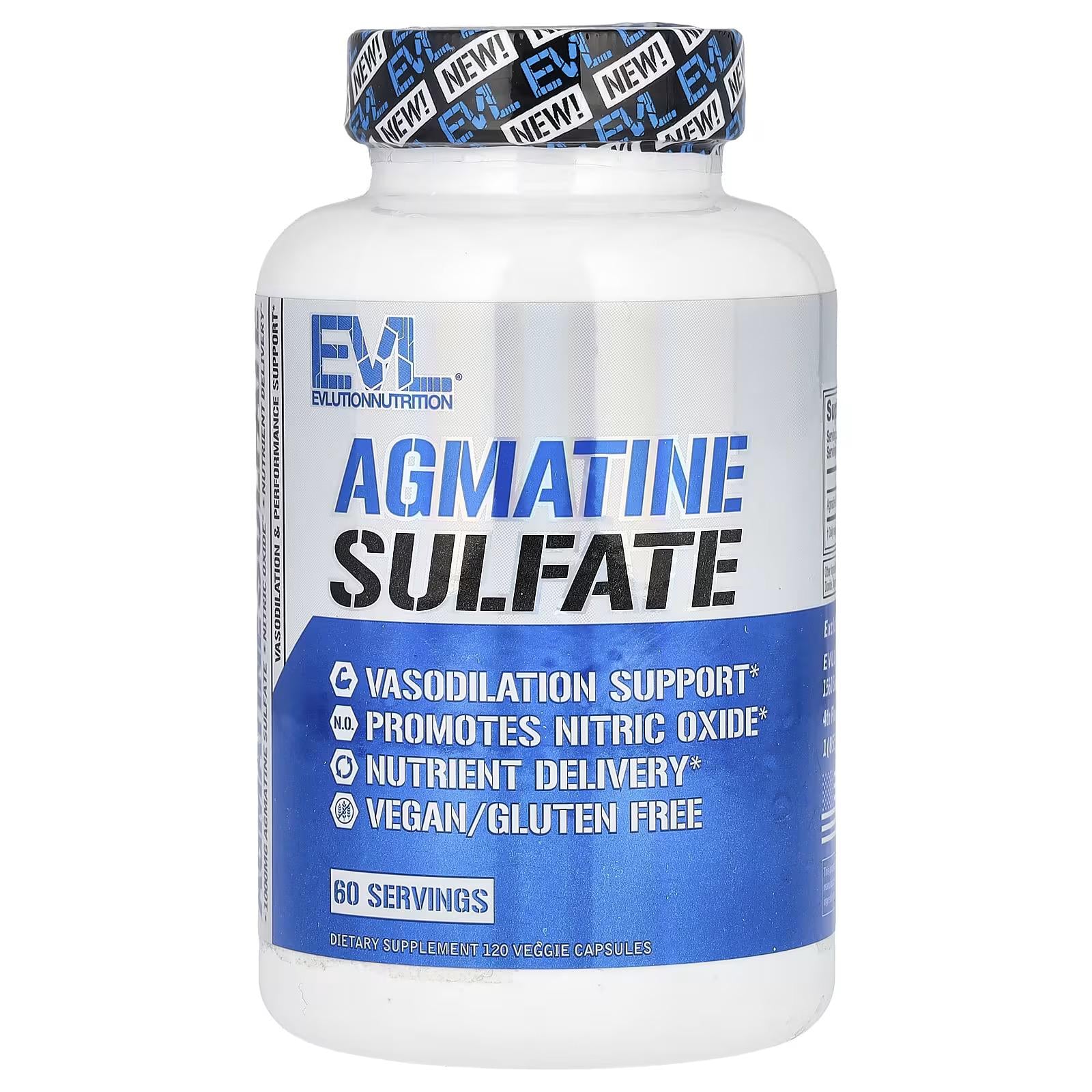 Агматин сульфат Evlution Nutrition Agmatine Sulfate 120 капс.