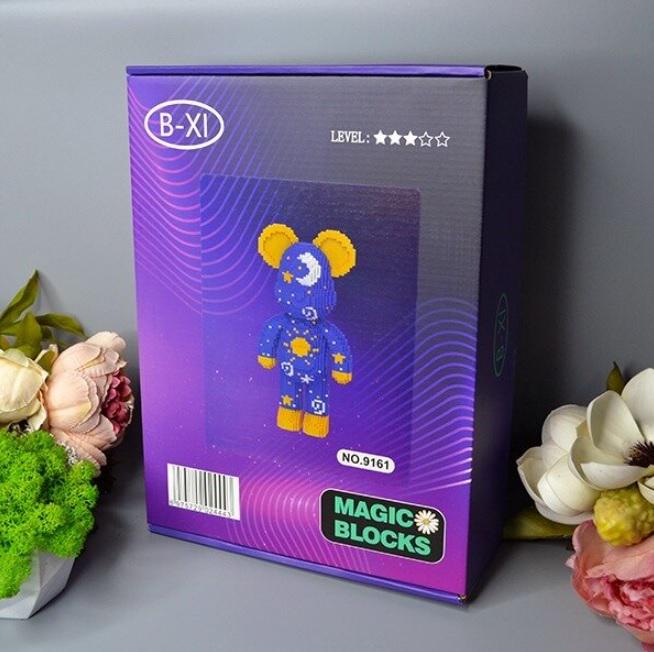 Конструктор Limo Toy Magic Blocks Звезды мишка Bearbrick 4955 деталей 50 см (14581289) - фото 2