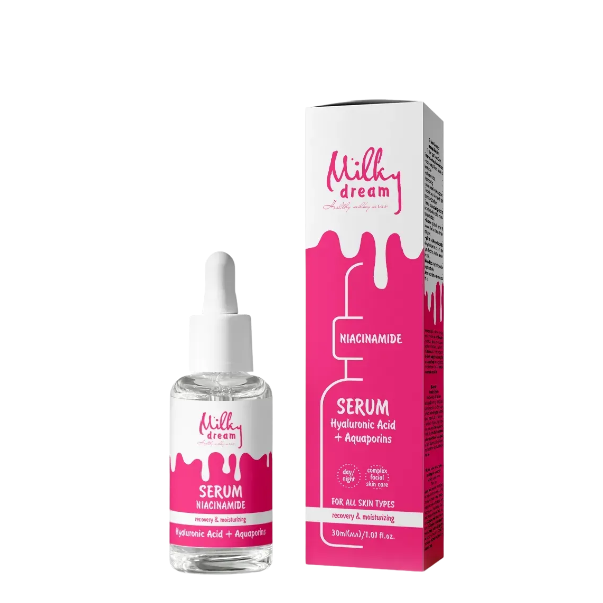 Сироватка для обличчя Milky Dream Відновлення та зволоження з гіалуроновою кислотою 30 мл