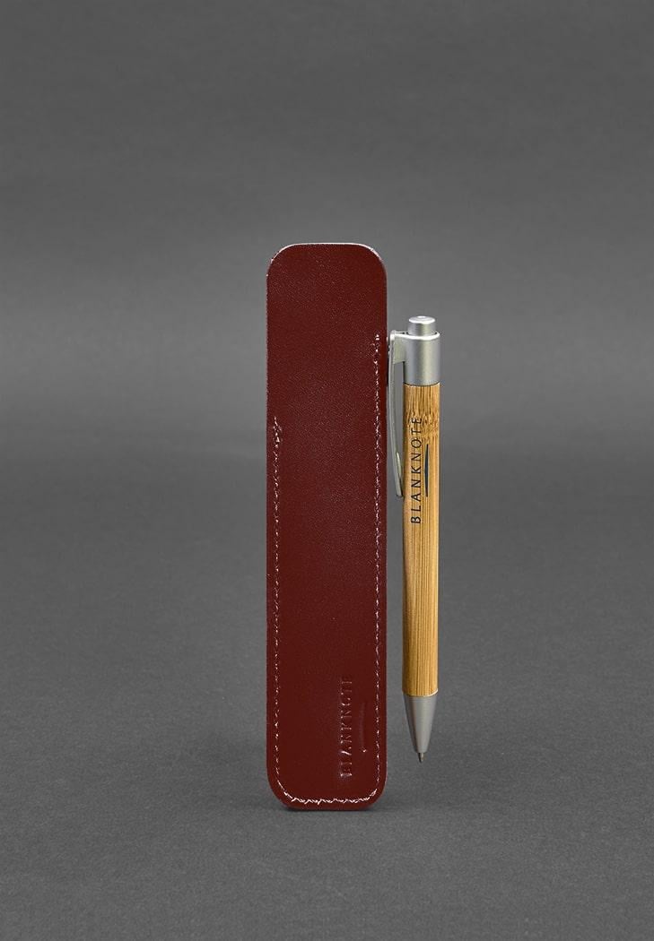 Чехол кожаный для ручки 2.0 Бордовый (A-026796) - фото 4