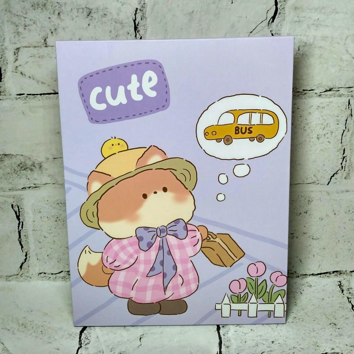 Зеркало косметическое настольное/дорожное Лисичка 26,5х19,8 см Сиреневый (509-4)