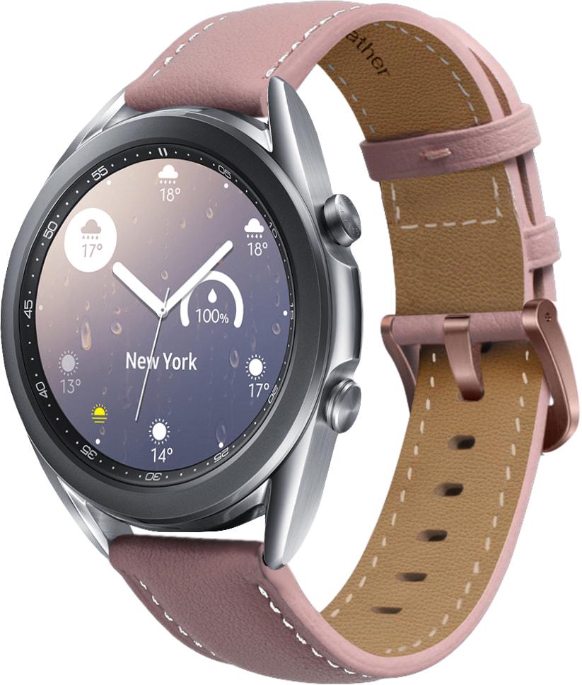 Ремешок кожаный Folsa для Galaxy Watch 3 41 мм Pink (31515-31)