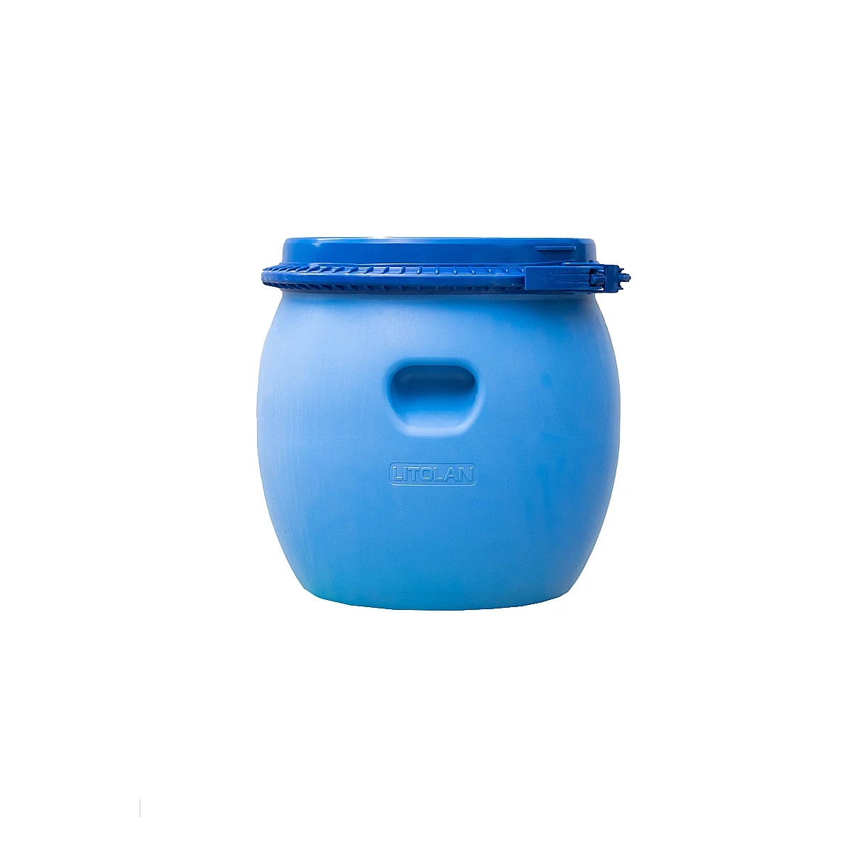 Бочка пищевая 3-х шаровая с пластиковым хомутом и защелкой 35 л 37 с Синий (1724)