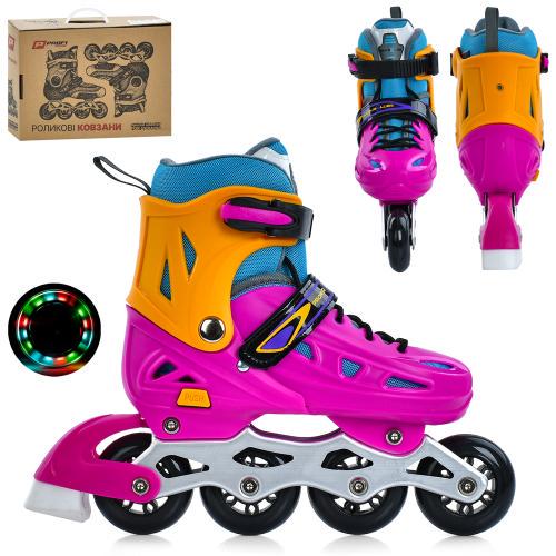 Роликові ковзани дитячі розсувні A4151-M-V р. 35-38 - фото 2